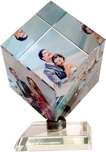 Miniatura 19 de GREUS Marcos de fotos personalizados, placa de cristal para fotos, regalo personalizado para cumpleaños, bebé, nacimiento, boda, Navidad, día de San