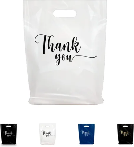 Miniatura 9 de BOLSAS DE ALMACENAMIENTO PARA TIENDA DE MERCANCÍAS "GRACIAS", diferentes tamaños 12 x 15 cm, 15 x 20 cm, 20 x 30 cm de 1,25 mm. Paquetes de Negro