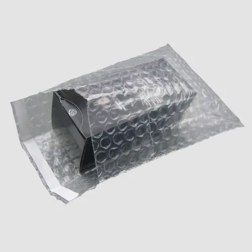 Miniatura 3 de Generic Bolsa de embalaje autosellante de burbujas transparentes lisa en ambos lados 4 "x 6"+1" - 100 PCS