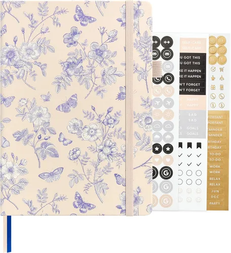 Miniatura 98 de &And Per Se - Cuaderno en blanco, 160 páginas, 5.7 x 8 pulgadas, cuaderno de rayas estrechas con papel grueso para escribir, cuaderno de tapa dura