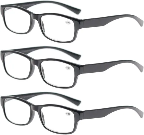 Miniatura 8 de MODFANS Gafas de lectura de gran valor 3 pares de elegantes gafas de sol Comfort Spring Bisagra unisex para lectores de hombres y mujeres +1,0