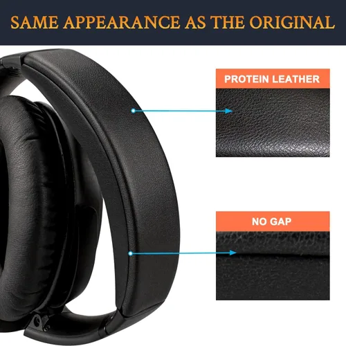 Miniatura 5 de SOULWIT Cubierta De La Diadema Para Bose QuietComfort 45 (QC45)/QuietComfort SE (QC SE)/Quiet Comfort Auriculares Inalámbricos, Reemplazo De La Negro