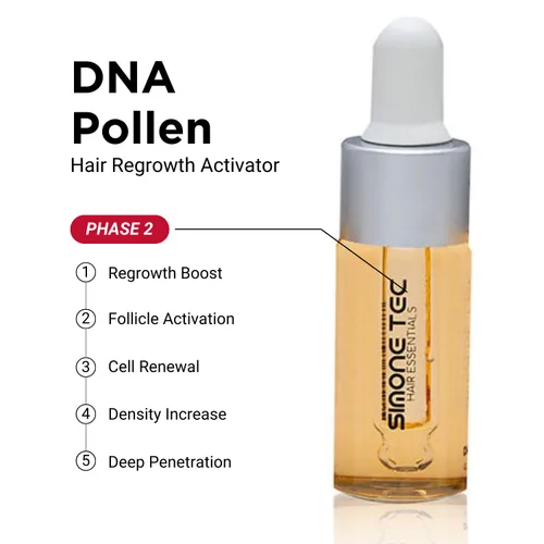 Miniatura 3 de Simone Tec DX2-Dixidox - Tratamiento antipérdida de cabello Tratamiento estimulante del crecimiento del ADN y polen Eficaz contra la pérdida