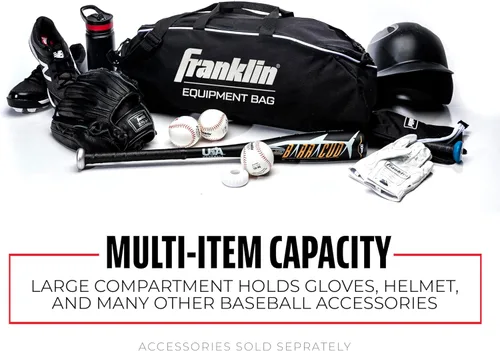 Miniatura 2 de Bolsa para equipo deportivo de Franklin Sports, para niños Negro