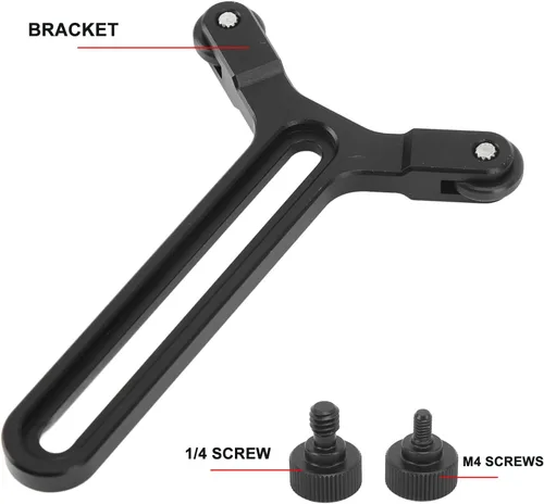 Miniatura 4 de Soporte Y con ruedas dobles, sistema universal de soporte de lente en forma de Y para estabilizador de cámara S SC, carga de 11.0 lbs