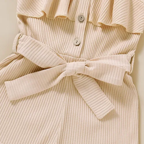 Miniatura 5 de ZFZDRen Ropa de verano para niñas pequeñas, conjunto corto de una pieza, sin mangas para niños y niñas