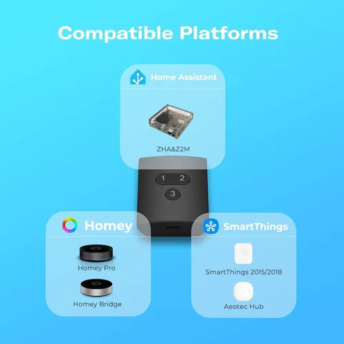 Miniatura 6 de THIRDREALITY Botón inteligente ZB2, requiere ZigBee Hub, tres botones inalámbricos, escenas personalizables, control remoto, compatible con Home