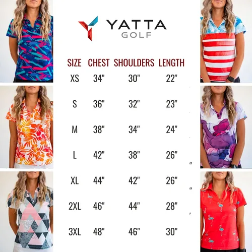 Miniatura 2 de YATTA GOLF Premium Golf Polo Shirts for Women - Lightweight, Quick Dry, Wrinkle Resistant & Moisture Wicking Golf Outfits