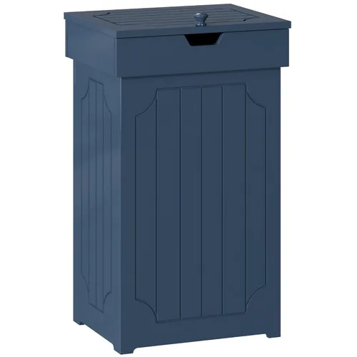 Miniatura 14 de Home-Like cubo para basura de madera con tapa, de 13 galones, ideal para basura reciclable, de 16” de ancho x 13” de profundidad y x 26.5” de alto.