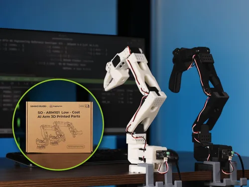 Miniatura 2 de SO-ARM101 Esqueleto impreso en 3D con brazo AI de bajo costo