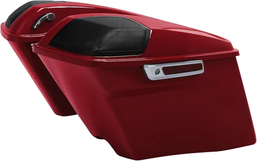 Miniatura 7 de TCMT Alforjas estiradas de 4" para Harley Street Glide 2014-23 Billiard Red