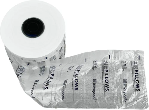 AirPillows™ 5000 Premium Película de aire sin relleno | 1 rollo (1650 pies), 5000 almohadas (4 x 8 en Ea) | como papel de espuma de cacahuetes de