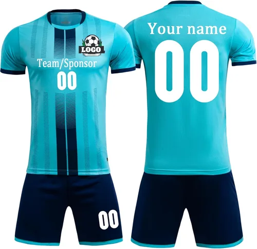 Miniatura 6 de Camisetas de fútbol personalizadas para niños, hombres y mujeres, camiseta y pantalones cortos de fútbol personalizados, uniformes de fútbol
