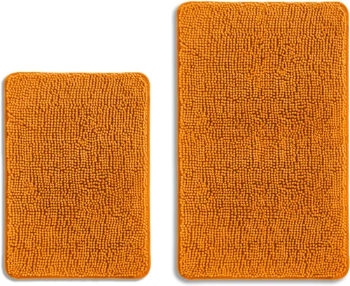 Miniatura 307 de Alfombra de baño pequeña de 12 x 18 pulgadas, lavable y absorbente, antideslizante, alfombra de baño de felpilla gruesa y suave para baño, ducha
