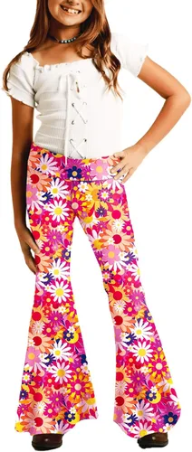 Miniatura 2 de Deerose Pantalones de cintura alta con estampado floral para niñas de 5 a 14 años
