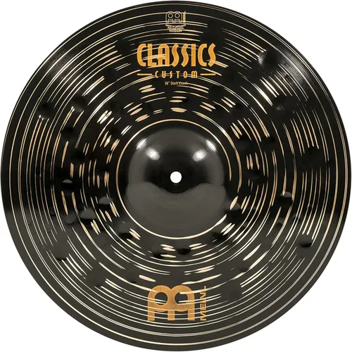 Meinl Crash Platillo de 16 pulgadas – Classics Custom Dark – Fabricado en Alemania, 2 años de garantía (CC16DAC)