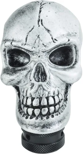 Miniatura 8 de Lunsom Pomo de palanca de cambios con forma de calavera de resina, perilla de palanca de cambios para transmisión de auto, compatible con vehículos