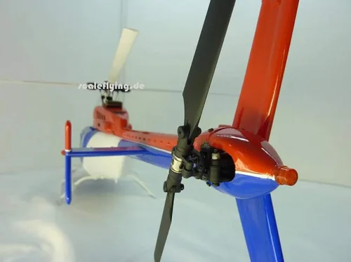 Miniatura 7 de Helicóptero RC 470 Bell ARF News Chopper Fuselaje prepintado versión KIT