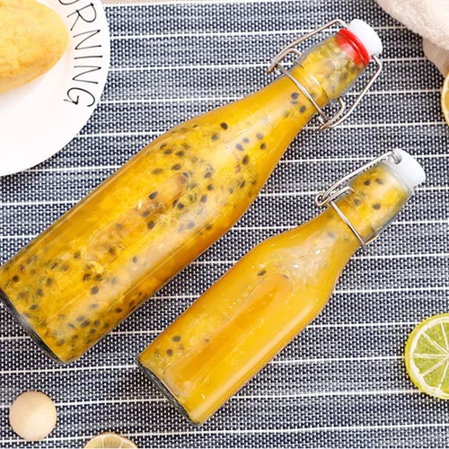 Miniatura 4 de Botellas de vidrio de 8 onzas con tapas herméticas, botellas de cerveza para elaboración casera de 8.5 fl oz, botellas de kombucha para bebidas