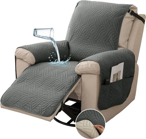 Miniatura 8 de Deep Dream Fundas impermeables para silla reclinable, funda antideslizante para sofá reclinable, protector de muebles para niños perezosos, funda