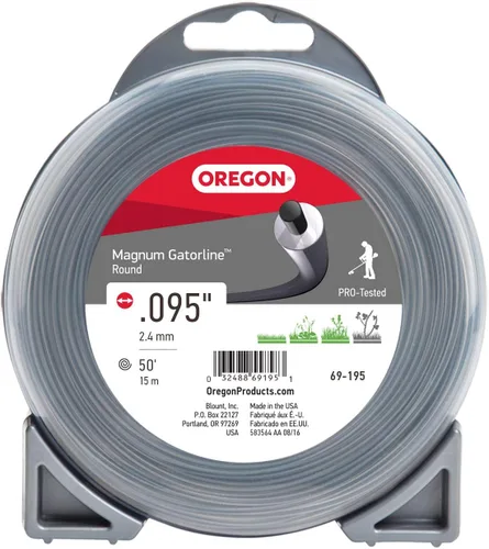 Oregon 69-195 Magnum Gatorline - Línea de recortadora redonda de 0.095 pulgadas por 50 pies