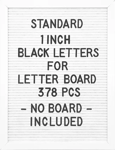 Miniatura 10 de Juego de letras de fieltro - 227 letras de 2 pulgadas de alto