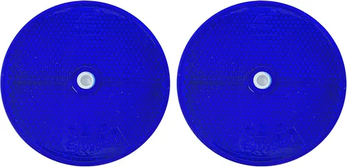 Miniatura 15 de All Star Truck Parts Reflector redondo clase A de 3-3/16 pulgadas con orificio de montaje central, paquete de 2 para remolques, camiones