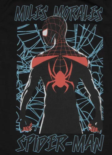 Miniatura 7 de Marvel Avengers Spider-Man Black Panther Miles Morales - Conjunto de camiseta de manga corta para niños, camiseta sin mangas y pantalones cortos