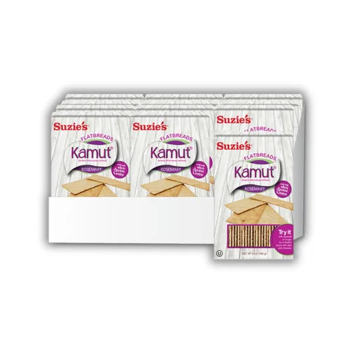 Miniatura 8 de Suzie's Spelt - Galletas de pan plano multisemilla Paquete de 12 Bajo en grasa y veganas, Kosher, grano de tren Opción de aperitivo saludable