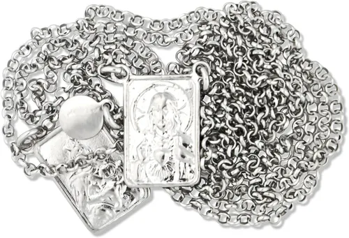 Miniatura 2 de Escapulario de la Primera Comunión de plata esterlina por Vatican Imports, Plata esterlina