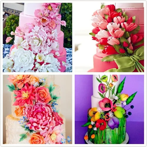 Miniatura 6 de Juego de 26 piezas de cortador de hojas y flores de goma de mascar de acero inoxidable, cortador de galletas de fondant, herramienta de fabricación