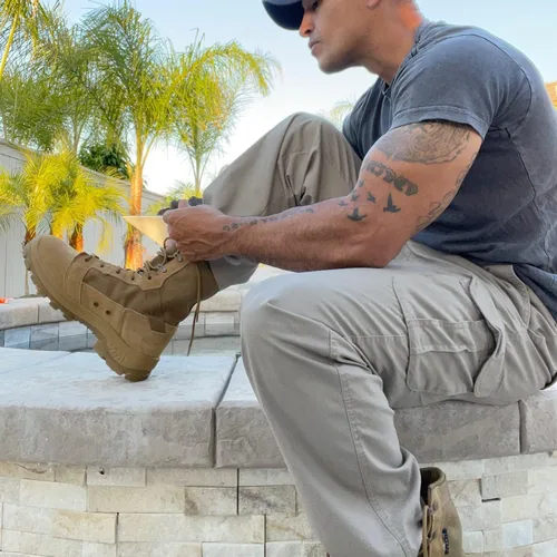 Miniatura 5 de ROCKROOSTER M.G.D.B Tactical Boots for men, 8 inch XX-wide Soft Toe, Comfortable Anti-Fatigue Tech, Durable, Quick Dry Ankle Support Combat
