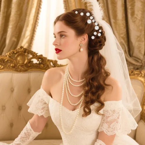 Miniatura 5 de 18 piezas de accesorios para el cabello de novia, perlas de boda, pasadores de pelo en forma de U, clips de perlas para novia, dama de honor