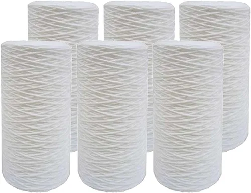 Tier1 Filtro de agua de 20 micras de 10 x 4.5 pulgadas | Cartucho de filtro de sedimentos de polipropileno enrollado para toda la casa | Reemplazo