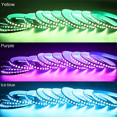 Miniatura 6 de Tira de luz LED RGBW de 24 voltios más brillante RGBW de alto CRI RGB+blanco cálido, 16.4 ft/16.4 pies denso 600 LED de alto lumen 5050 0.472 in