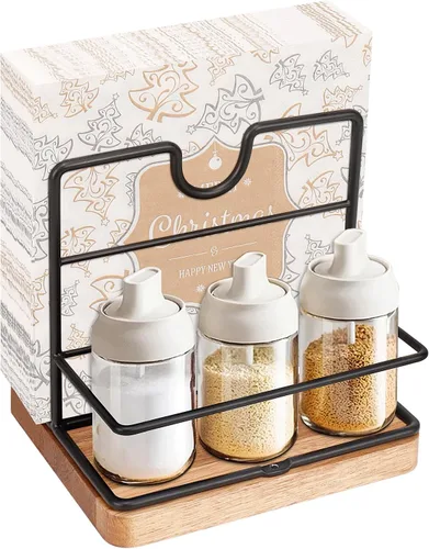 Miniatura 14 de Livabber Servilletero, Almacenamiento de Servilletas de Metal con Organizador de Saleros y Pimenteros, Dispensador Moderno de Servilletas para Mesa