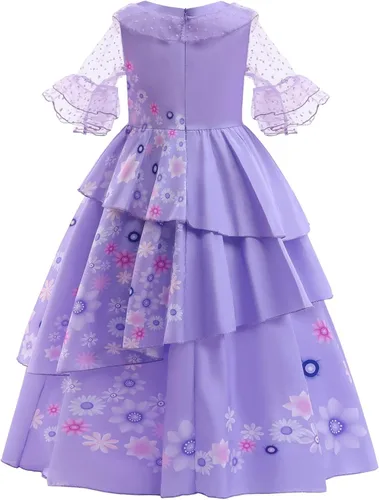 Miniatura 2 de Rabtero Vestido Mirabel para niña con bolsa, vestido Isabela de Encanto de princesa elegante para niñas