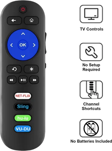 Miniatura 8 de Paquete de 2 controles remotos de repuesto compatibles con todos los controles remotos TCL Roku TV, RC280 RC282 para TCL 28 32 40 43 48 49 50 55 65