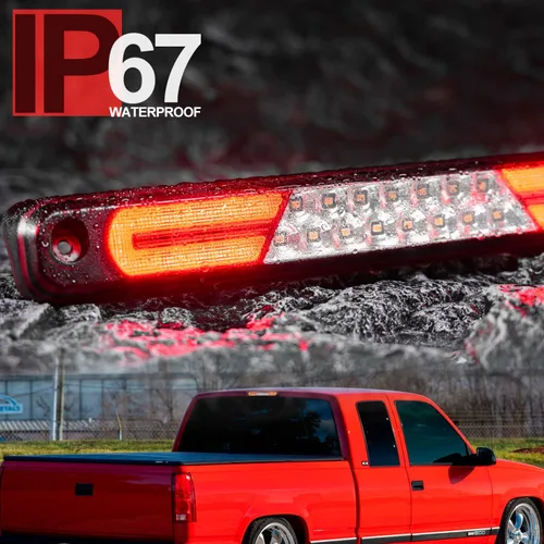 Miniatura 6 de Tercera luz de freno LED de repuesto para 1994 95 96 97 98 99 2000 OBS Chevy C1500 K1500 C/K Extended Cab Trucks GMT400 Red LED 3rd Brake Center