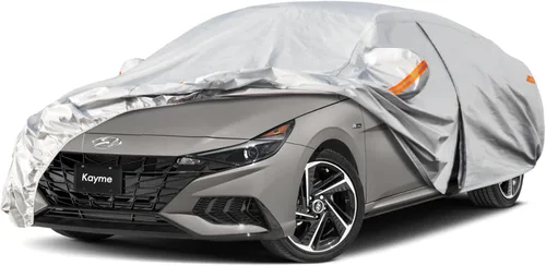 Miniatura 56 de Kayme - Cubierta completa impermeable de 6 capas para automóvil, apta para todo clima, protección para exteriores contra lluvia, rayos ultravioleta