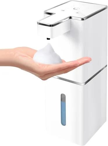 Miniatura 9 de Dispensador Automático de Jabón Espumoso Sin Contacto 380ml/12.8oz Dispensador de Jabón de Manos Recargable Montado en Pared Bomba de Jabón Espumoso