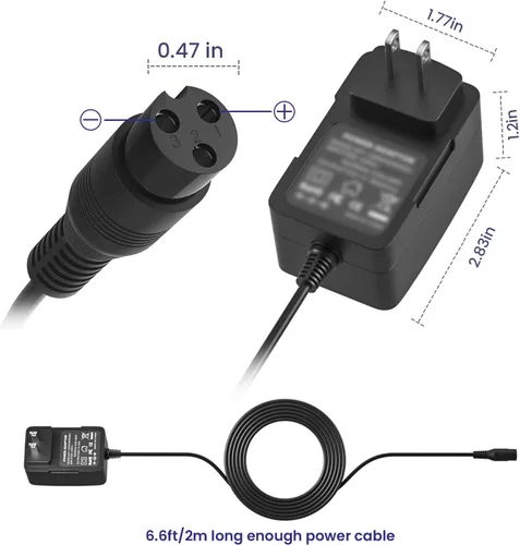 Miniatura 5 de Cargador de scooter eléctrico de 24 V para Razor E100 E125 E150 E175 E200 E300 MX350 Dirt Bike Pocket Mod Dirt Quad Motocicleta Scooter Cargador