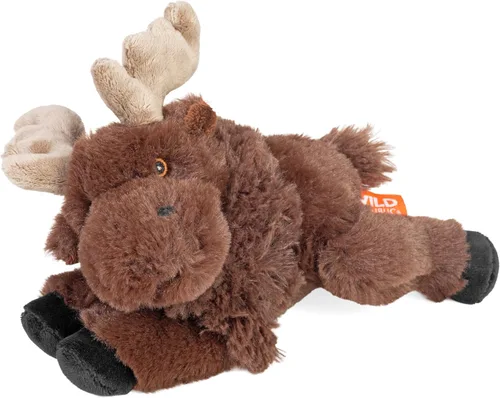 Wild Republic Ecokins Mini alce, animal de peluche, 8 pulgadas, regalo para niños, juguete de peluche, hecho de botellas de agua recicladas hiladas,