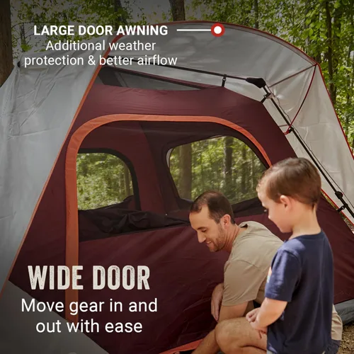 Miniatura 5 de Coleman Skylodge Instant Tent with Rainfly, Family Tent Sets Up in a Minute, Includes Pre-Attached Poles & Carry Bag, Made of PFAS-Free