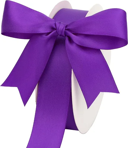 Miniatura 16 de Cinta de satén blanca de 1 pulgada de doble cara, 25 yardas para envoltura de regalos, ramo de novia, decoración de boda, decoración de fiesta