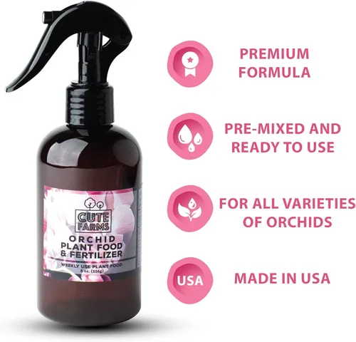 Miniatura 5 de Cute Farms Fertilizante en Aerosol para Plantas de Orquídea (Botella de Spray de 8 oz + UN Rociador de Agua)
