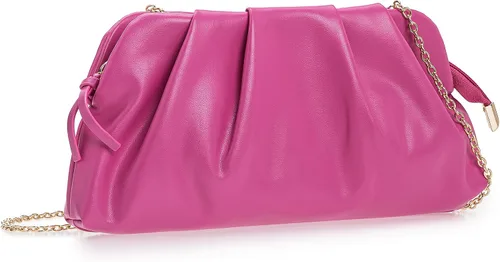 Miniatura 23 de CHARMING TAILOR Bolso tipo sobre elegante de cuero vegano suave con pliegues de PU para mujer