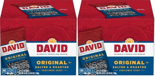Miniatura 6 de DAVID Semillas de girasol, sabor original, aperitivo de béisbol para el día del padre, 1.75 onzas (paquete de 24)