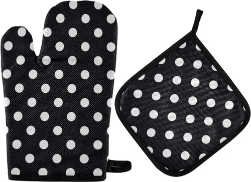 Miniatura 70 de ZZXXB Spring Bird - Guantes de cocina dobles con diseño floral de mariposa, resistentes al calor, antideslizantes, extra largos de 7 x 35 pulgadas