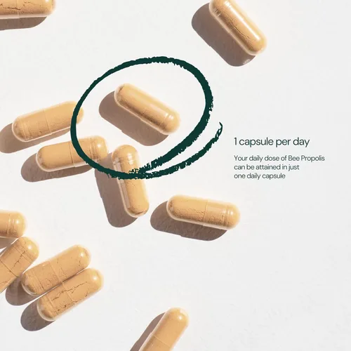 Miniatura 3 de Dr Sosnowski's Propóleo de Abeja 1500mg de Alta Potencia Superalimento Derivado del Colmillo, Cápsulas Vegetales, 60 Unidades Suministro
